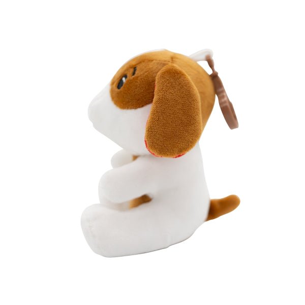 Hond Ballon Gewicht Bruin Wit 2 - In - 1 Knuffel 11cm van Riethmueller koop je bij Partywinkel