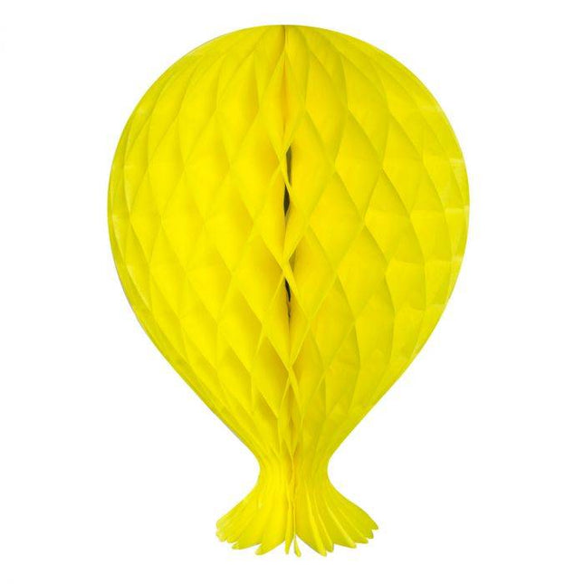 Honeycomb Ballon Geel 37cm van Folat koop je bij Partywinkel