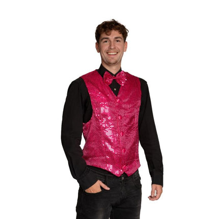 Cardigan + fiocco rosa