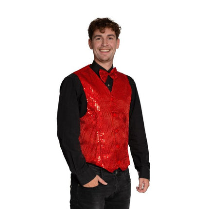 Cardigan + fiocco rosso