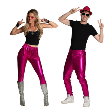 Pantaloni Disco anni '70 rosa