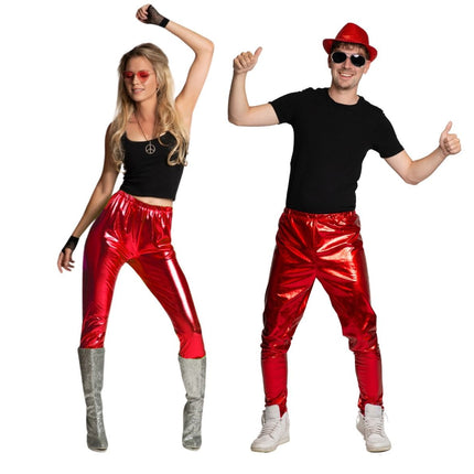 Pantaloni Disco anni '70 rossi