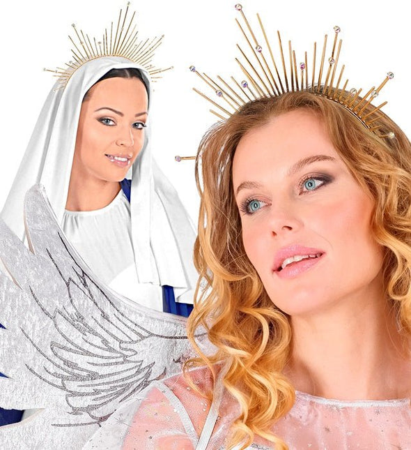HOOFDBAND HALO GOUD van Widmann koop je bij Partywinkel
