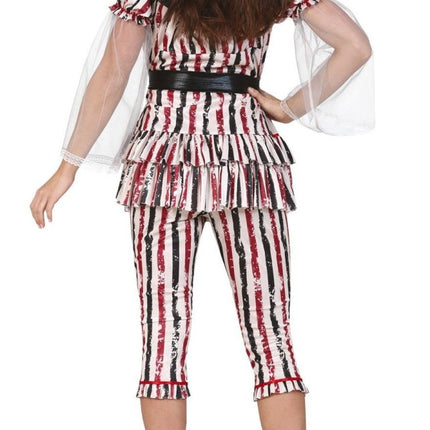 Horror Clown Halloween Kostuum Dames Rood van Fiestas Guirca koop je bij Partywinkel
