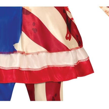 Horror Clown Halloween Kostuum Meisje Blauw Rood van Fiestas Guirca koop je bij Partywinkel