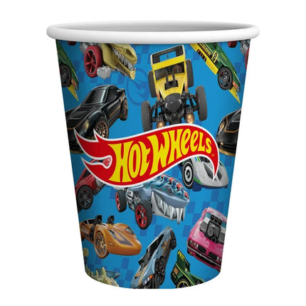 Bicchieri Hot Wheels blu da 250 ml, confezione da 8