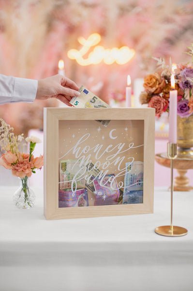 Houten Gelddoosje Bruiloft 30cm van Partydeco koop je bij Partywinkel