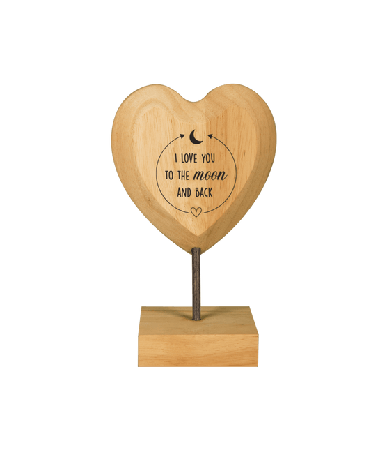 Houten Hart I Love You To The Moon van Paper Dreams koop je bij Partywinkel