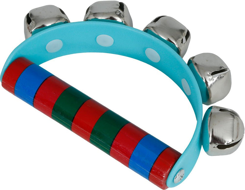 Houten jingle bell Ratel 9x11 cm van Fiestas Guirca koop je bij Partywinkel