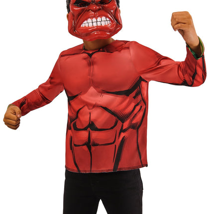 Camicia e maschere reversibili di Hulk Bambino