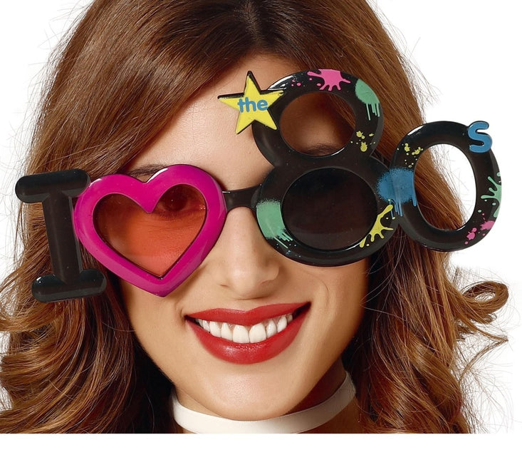 I Love The Jaren 80 Bril van Fiestas Guirca koop je bij Partywinkel