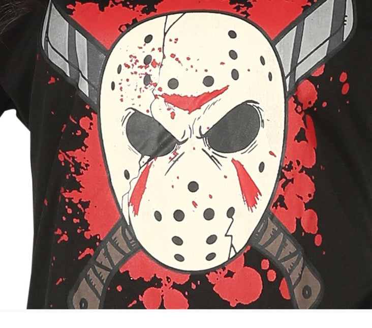 Ijshockey Halloween Kostuum Dames Rood Zwart van Fiestas Guirca koop je bij Partywinkel