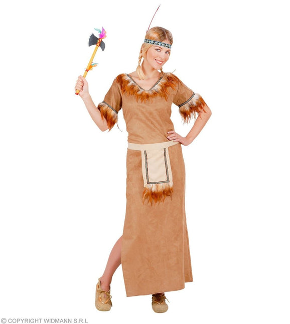 Indiaanse Jurk Bruin Dames - Partywinkel - 8003558057955