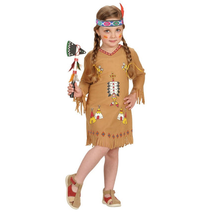 Indiaanse Jurk Meisje Tipi van Widmann koop je bij Partywinkel