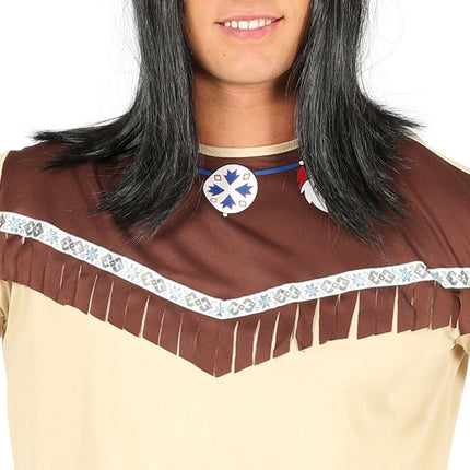 Indianen Kostuum Beige Heren van Fiestas Guirca koop je bij Partywinkel