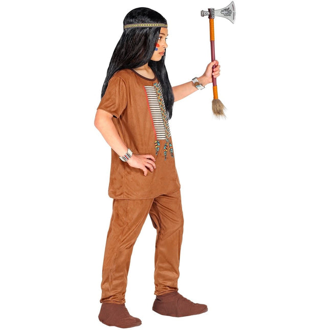 Indianen Kostuum Bruin Jongen van Widmann koop je bij Partywinkel