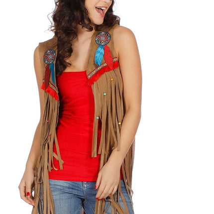 Indianen Vest Dames van Wilbers & Wilbers koop je bij Partywinkel