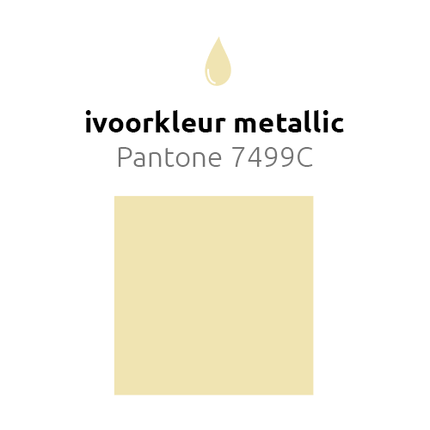 Ivoorkleur Ballonnen Metallic 30cm 10st - Partywinkel - 8436540892126