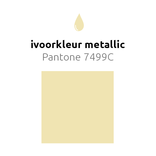 Ivoorkleur Ballonnen Metallic 30cm 10st - Partywinkel - 8436540892126