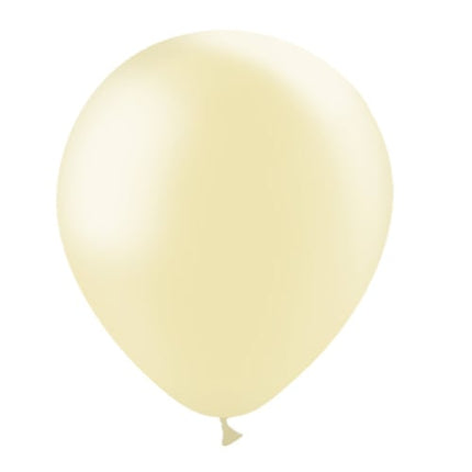 Ivoorkleur Ballonnen Metallic 30cm 10st - Partywinkel - 8436540892126