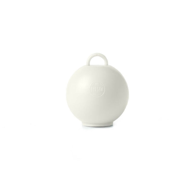Ivoorkleurige Ballon Gewicht Kettlebell 75g van WeFiesta koop je bij Partywinkel