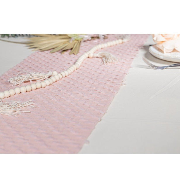 Ivoorkleurige Tafelkleed 2,4m van CHAKS koop je bij Partywinkel