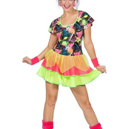 Jaren 80 Jurkje Neon van Wilbers & Wilbers koop je bij Partywinkel