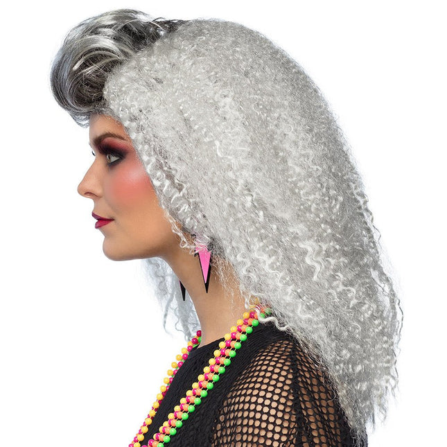 Jaren 80 Pruik Aso Wit Dames van Boland koop je bij Partywinkel