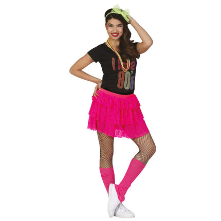 Jaren '80S Rok Neon Roze van Fiestas Guirca koop je bij Partywinkel