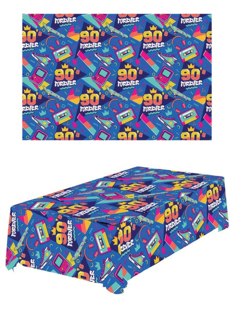 Jaren 90 Tafelkleed van Fiestas Guirca koop je bij Partywinkel