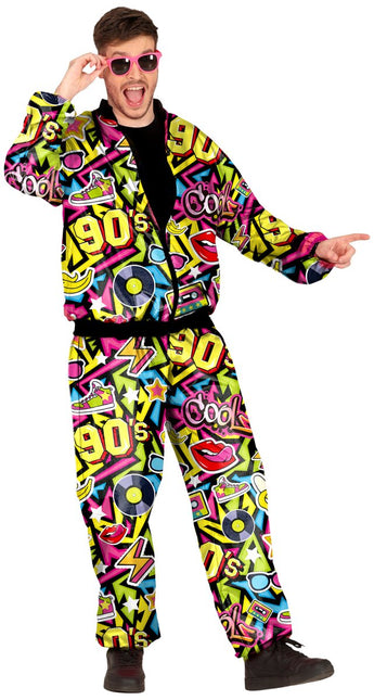 Jaren 90 Trainingspak Fout Heren - Partywinkel - 8434077809969