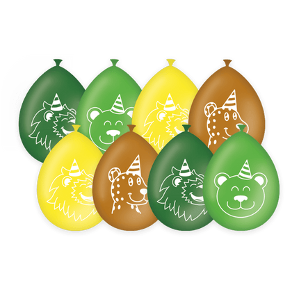 Jungle Ballonnen 30cm 8st van Paper Dreams koop je bij Partywinkel