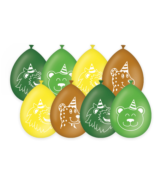 Jungle Ballonnen 30cm 8st van Paper Dreams koop je bij Partywinkel