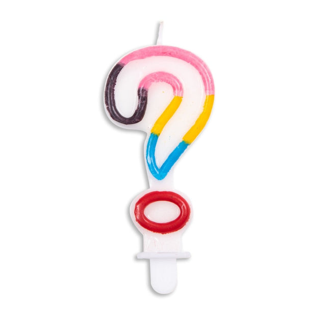 Kaars ? Jaar Gekleurd 7cm van WeFiesta koop je bij Partywinkel