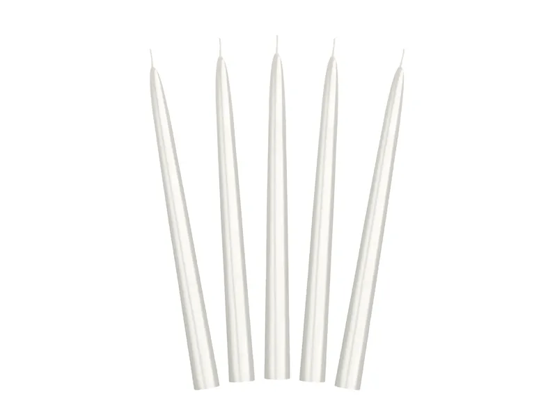 Kaarsen Parelmoer Metallic 24cm 10st van Partydeco koop je bij Partywinkel