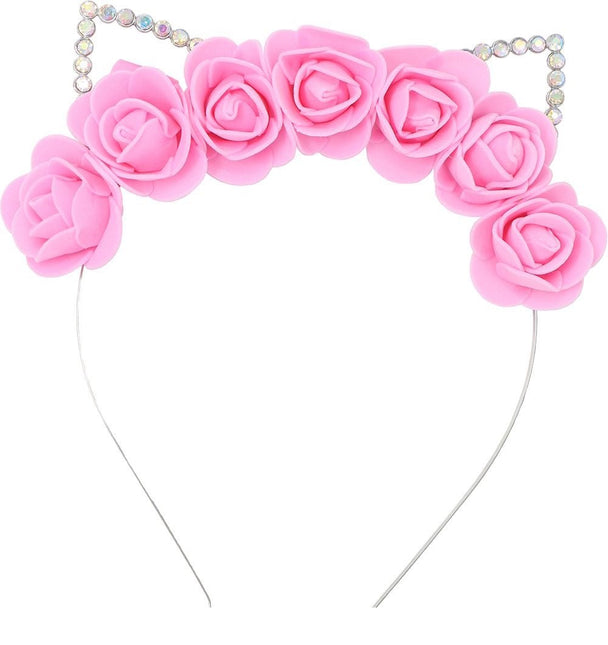 Kat Haarband Roze - Partywinkel - 8434077230473
