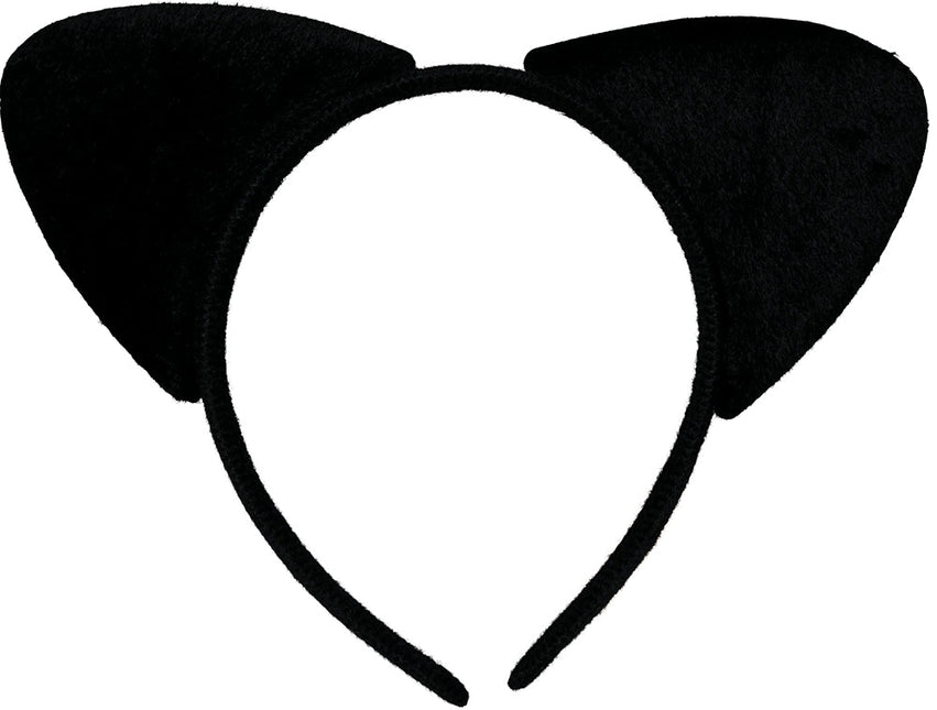 Kat Haarband Zwart - Partywinkel - 8434077230138
