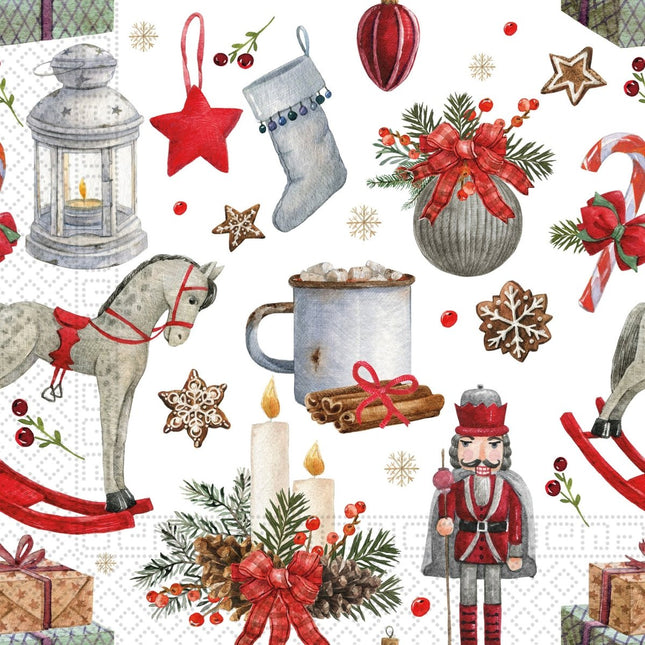 Kerst Servetten Kerstdecoratie 3 Laags 33cm 20st van Procos koop je bij Partywinkel