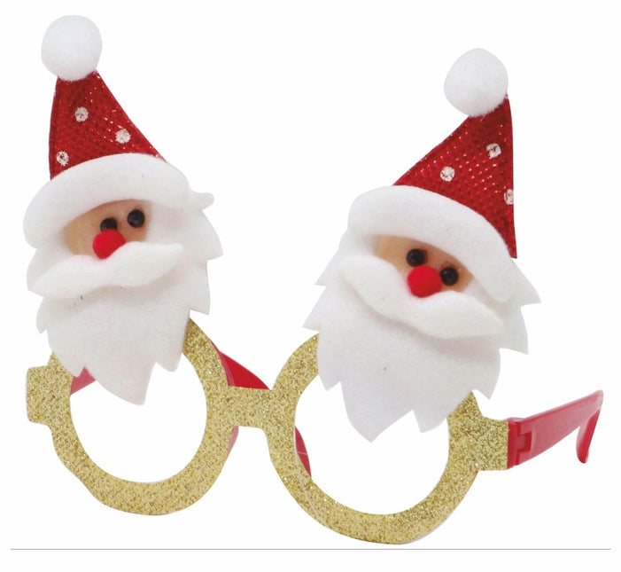 Kerstbril Kerstmannen van Fiestas Guirca koop je bij Partywinkel