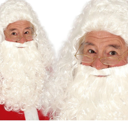 Kerstman Baard en Pruik - Partywinkel - 8434077048634