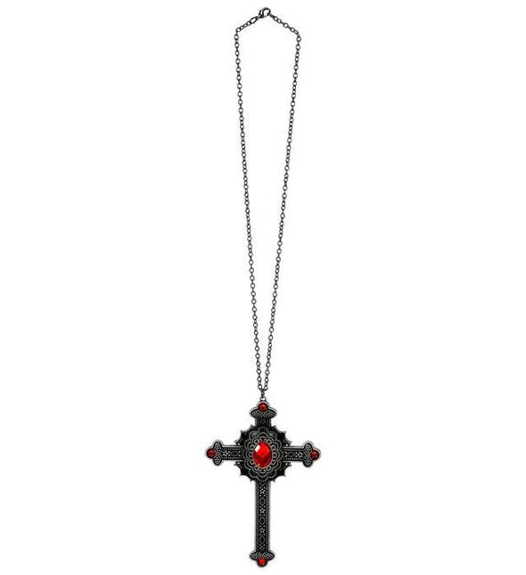 Ketting Kruis Rode Juwelen van Widmann koop je bij Partywinkel
