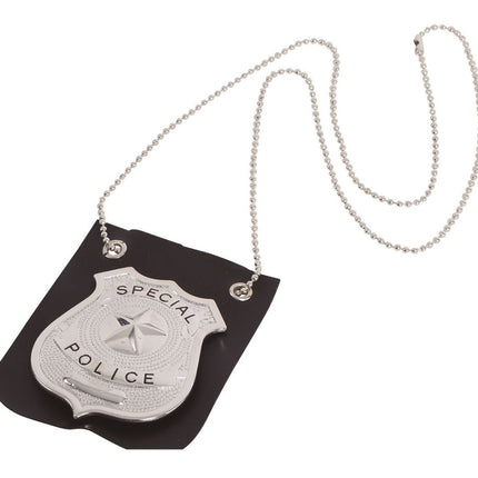 Ketting Politie Badge 8cm van Fiestas Guirca koop je bij Partywinkel