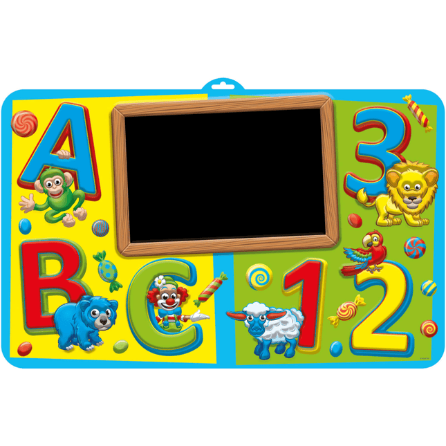 Kinderfeestje ABC Beschrijfbaar Deurbord - 58x38cm van Folat koop je bij Partywinkel
