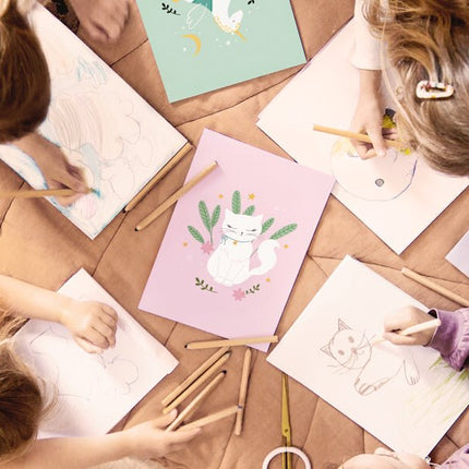 Kleurboek Kat van Partydeco koop je bij Partywinkel