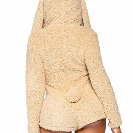 Konijnenpak Beige Dames Bodysuit Leg Avenue - Partywinkel - 714718559810