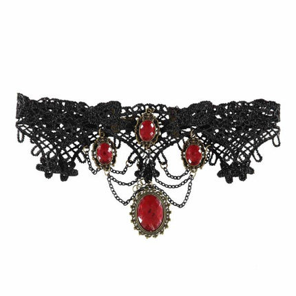 Kostuum Accessoire Gothic Choker Ketting van Riethmueller koop je bij Partywinkel