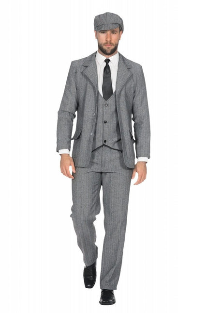 Kostuum Heren Roaring 20's colbert Grijs van Wilbers & Wilbers koop je bij Partywinkel