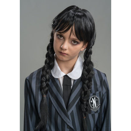 Kostuum Wednesday School Uniform Zwart/Grijs Kind van CHAKS koop je bij Partywinkel