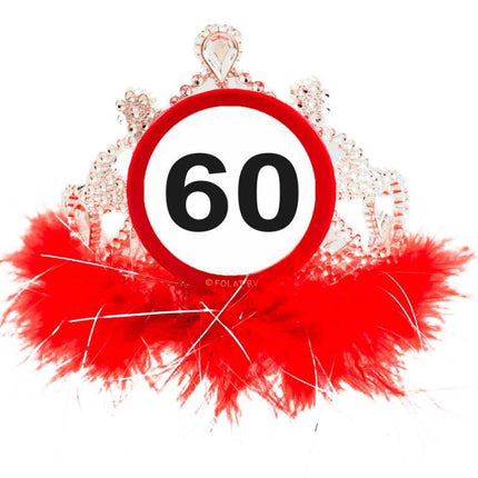 Kroontje 60 Jaar Verkeersbord - Partywinkel - 8714572288606