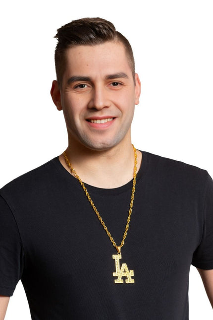LA Goud Ketting Metaal van Partychimp koop je bij Partywinkel